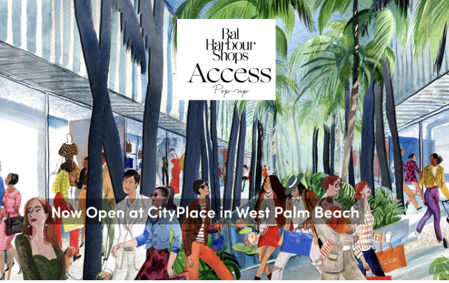 Bal Harbour Shops Access Pop up West Palm beach. 